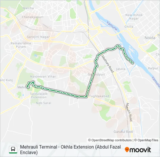 463 Bus Line Map