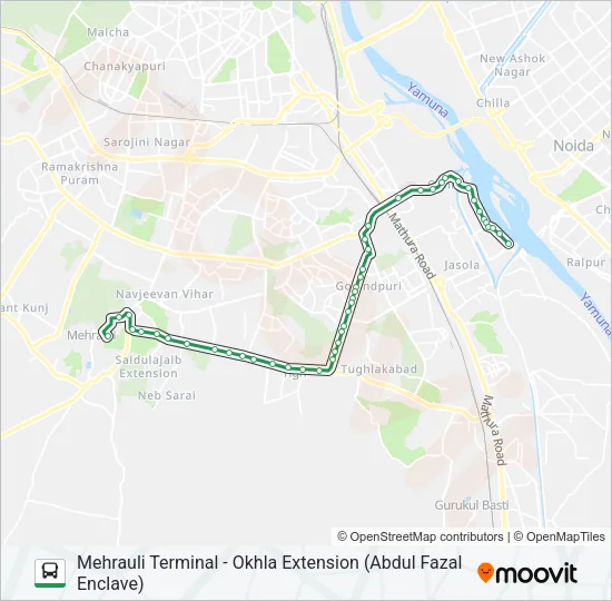 463 Bus Line Map
