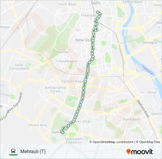 505 Bus Line Map