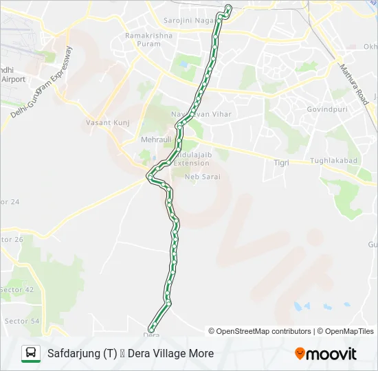 516 Bus Line Map