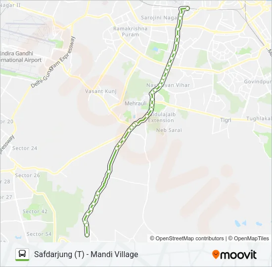 519 Bus Line Map