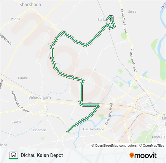 701 Bus Line Map