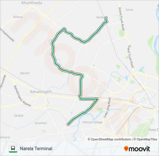 701 Bus Line Map