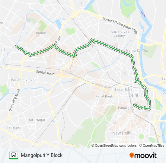 901 Route: Schedules, Stops & Maps - Mangolpuri Y Block (Updated)