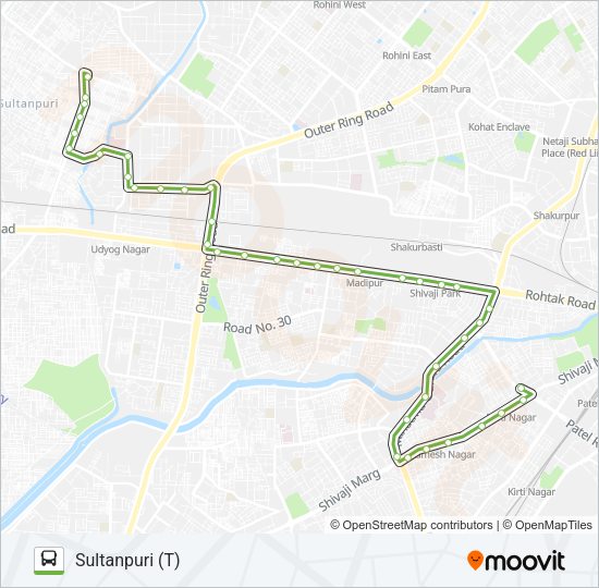 908 Bus Line Map