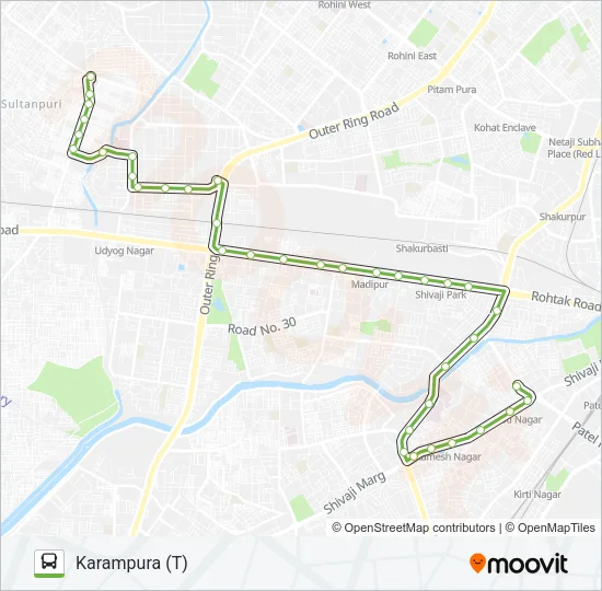 908 Bus Line Map