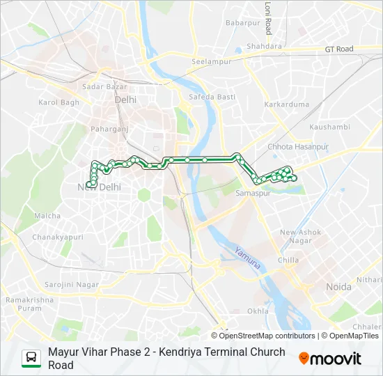 349 Bus Line Map