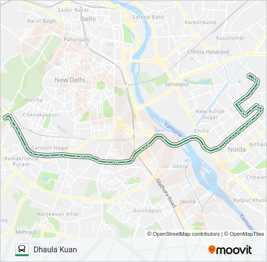 398 Bus Line Map