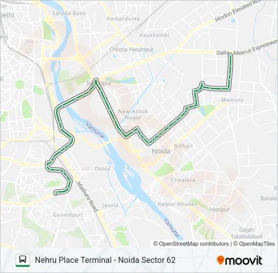 492 Bus Line Map