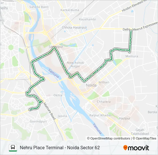 492 Bus Line Map