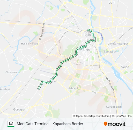 729 Bus Line Map
