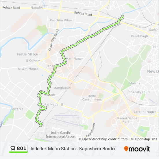 Tilak Nagar Delhi Directions 801 Route: Schedules, Stops & Maps - Tilak Nagar (Updated)