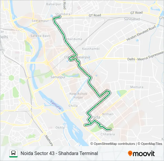 319A Bus Line Map