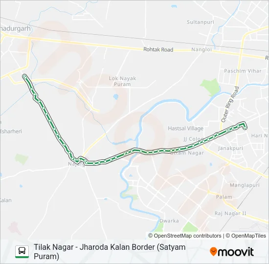 825 Bus Line Map