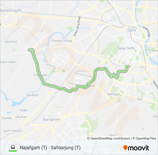 578 Route Schedules, Stops & Maps Safdarjung (T) (Updated)