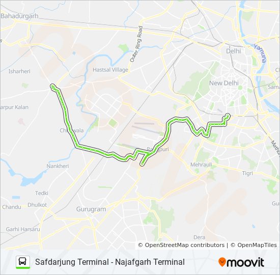 578 Route Schedules, Stops & Maps Najafgarh Terminal (Updated)
