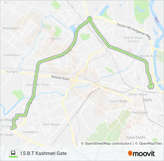 Bus 883 Route Map 883 Route: Schedules, Stops & Maps - I.s.b.t Kashmeri Gate (Updated)