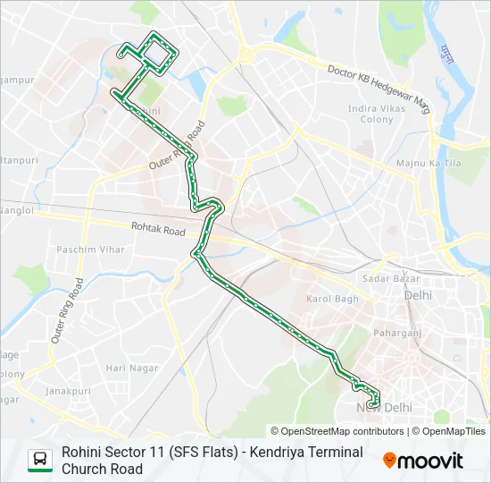 975 Bus Line Map