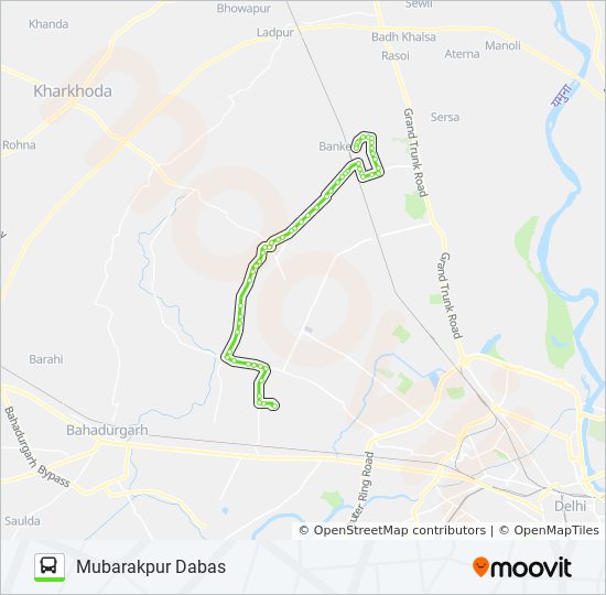 Bus 979 Route Map 979 Route: Schedules, Stops & Maps - Mubarakpur Dabas (Updated)