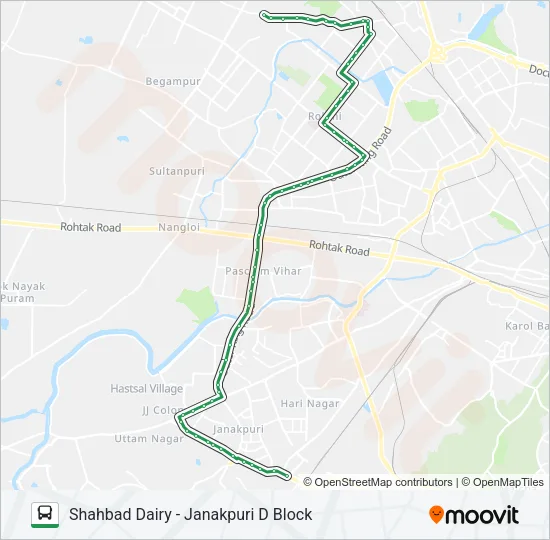 879B Bus Line Map