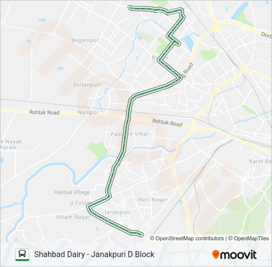 879B Bus Line Map