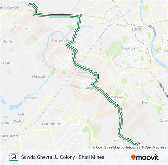 947A Bus Line Map