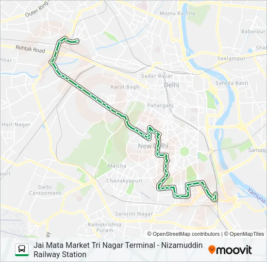 970B Bus Line Map