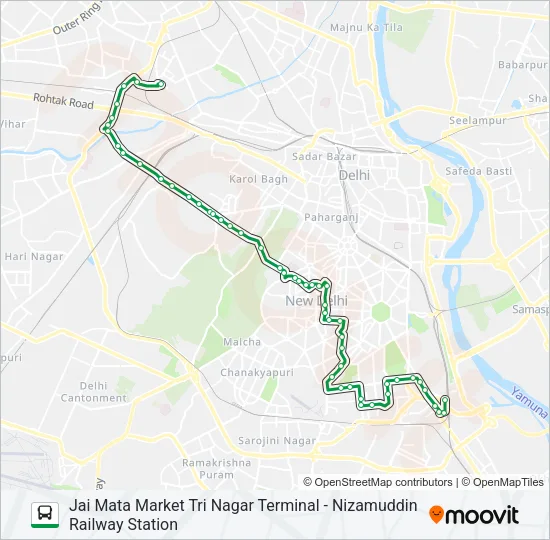 970B Bus Line Map