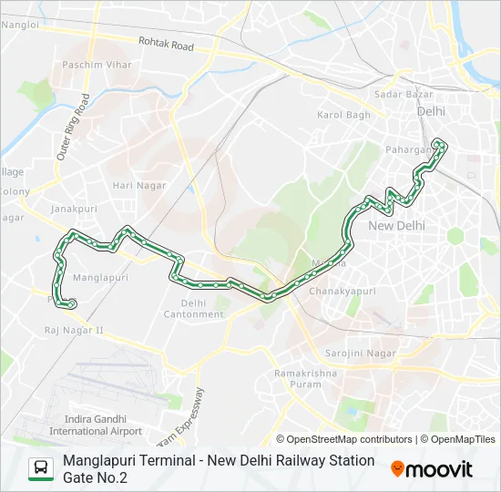 RL-77 Bus Line Map