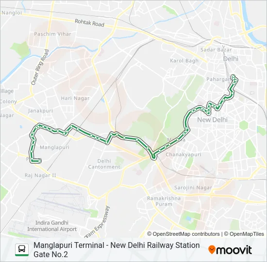 RL-77 Bus Line Map
