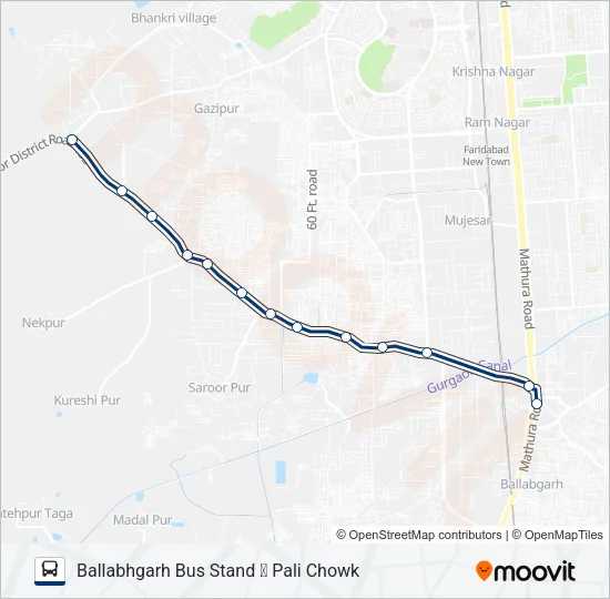 912 Bus Line Map