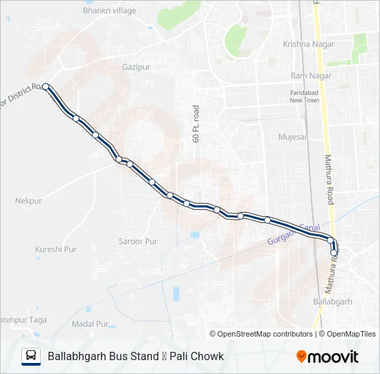 912 Bus Line Map