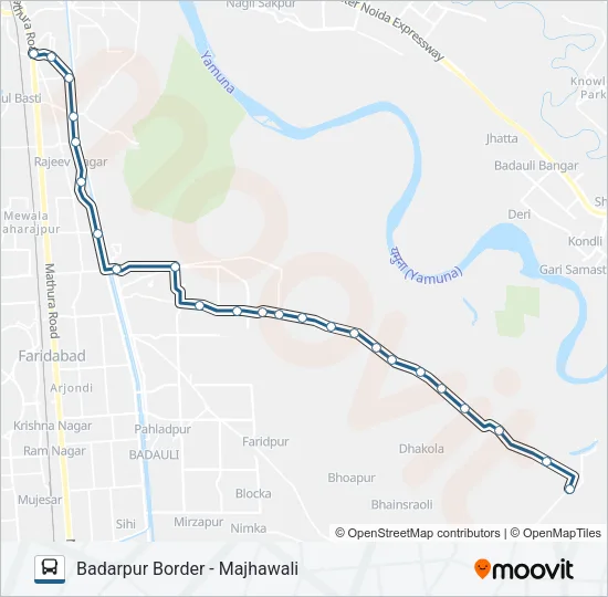 913 Bus Line Map