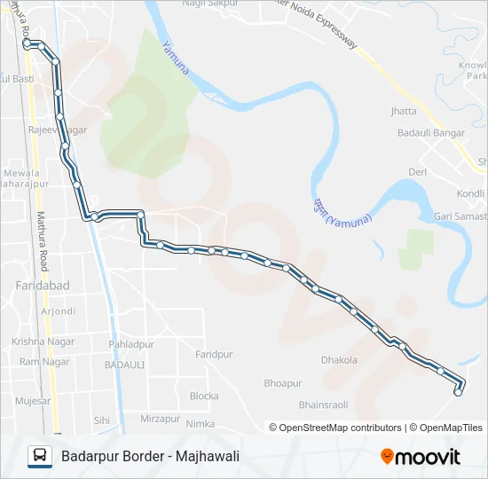 913 Bus Line Map