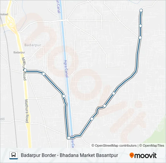 914 Bus Line Map