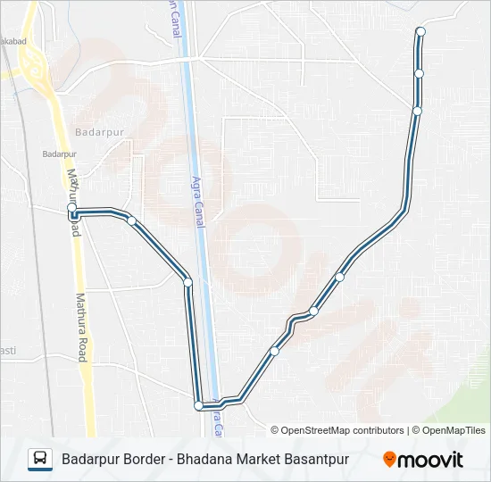 914 Bus Line Map