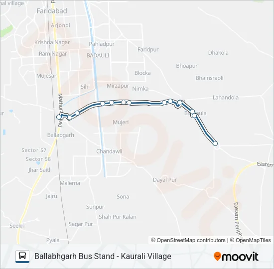 916 Bus Line Map