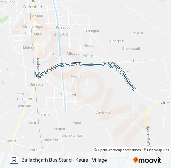 916 Bus Line Map