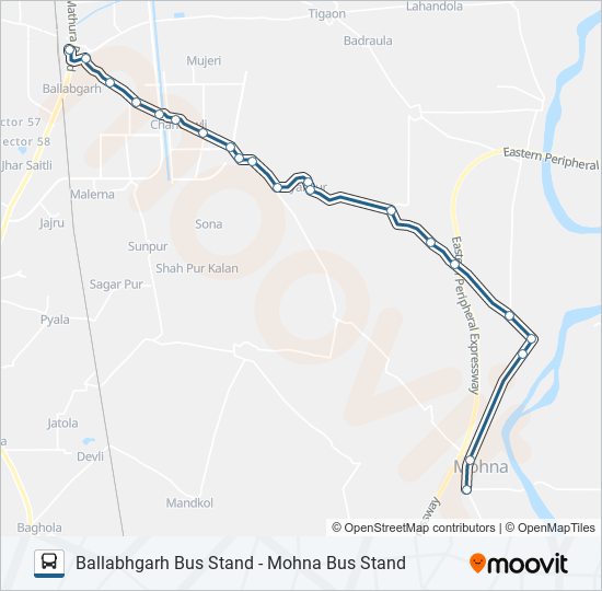 917 bus Line Map