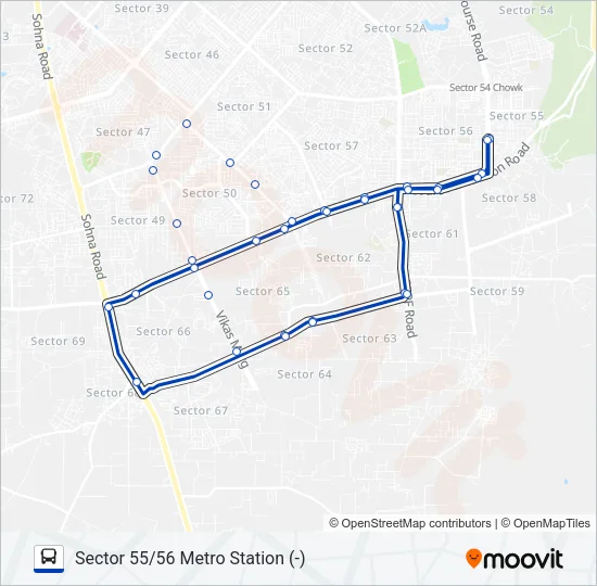 111G-DN Bus Line Map