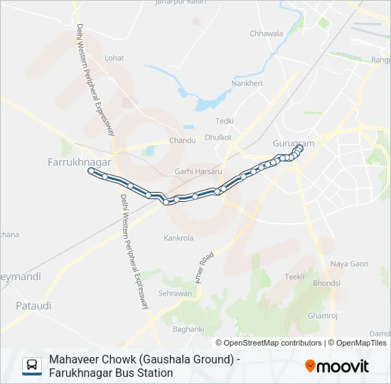 254 Bus Line Map