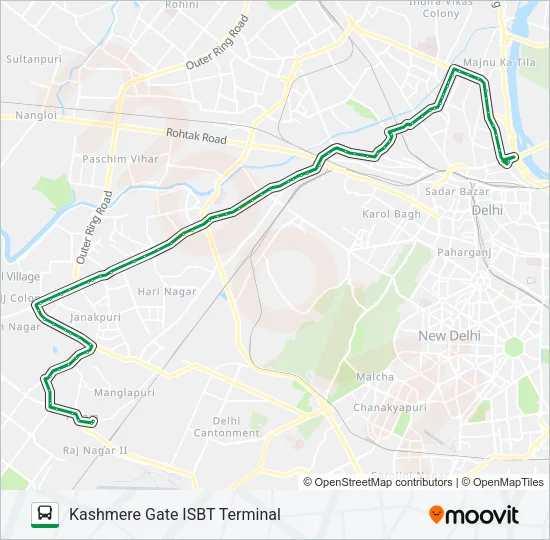 813 Bus Line Map