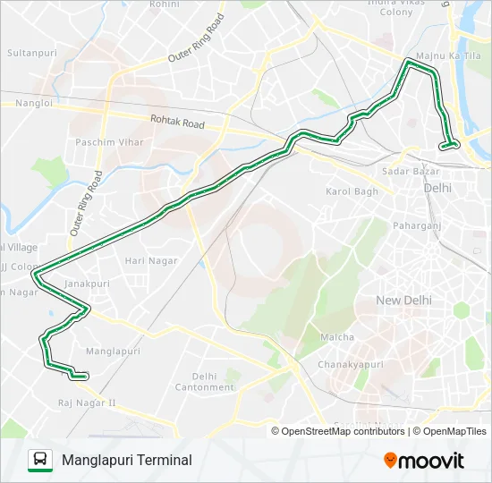 813 Bus Line Map
