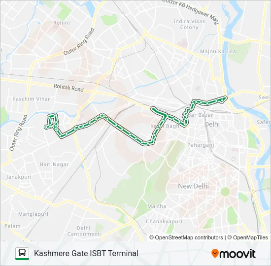 842 Bus Line Map