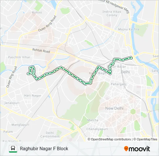 842 Bus Line Map