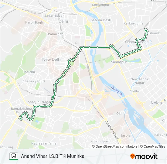 624A Bus Line Map