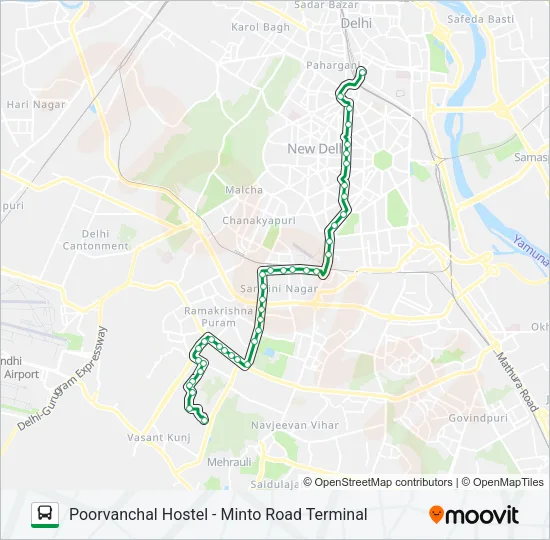 615 Bus Line Map