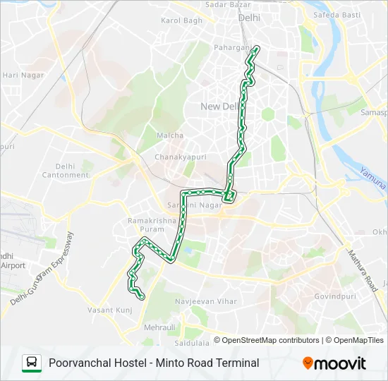 615 Bus Line Map