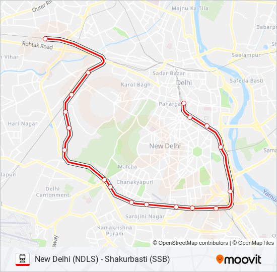 Shakur Basti Delhi Map Emu 64095 Route: Schedules, Stops & Maps - Shakur Basti (Ssb) (Updated)