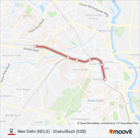 Shakur Basti Delhi Map Emu 64097 Route: Schedules, Stops & Maps - Shakur Basti (Ssb) (Updated)